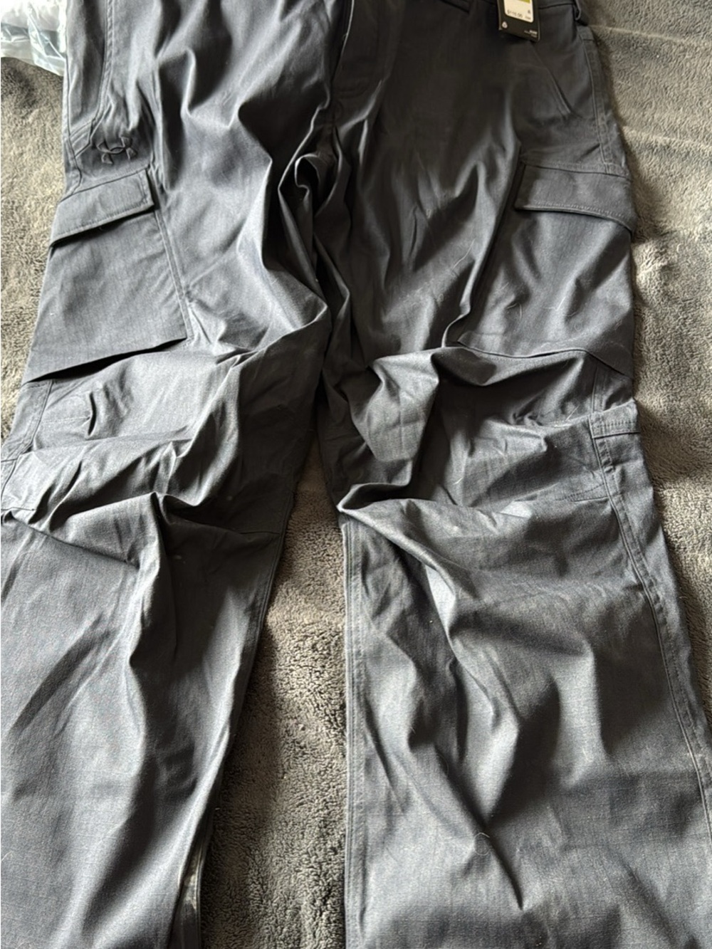 Men's Black Cargo Pants - Durable Utility Style